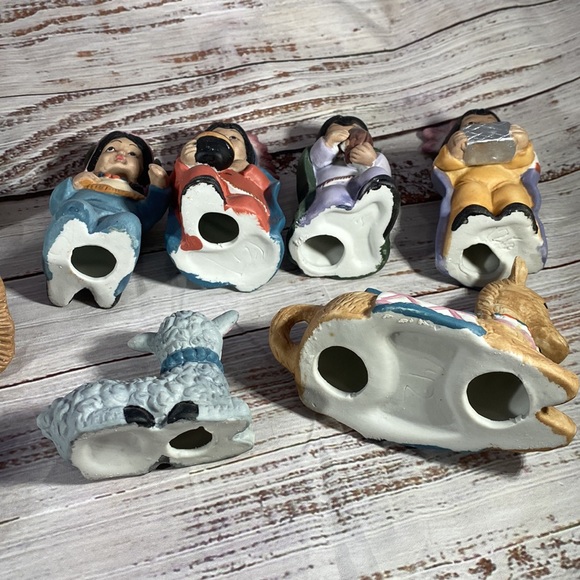 Vintage 13 Piece Native American Nativity Set - Picture 12 of 16